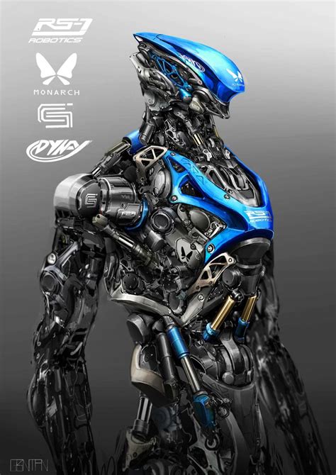 Futuristic Robot Robot Concept Art Robot Art