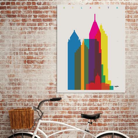 Shapes of Atlanta // Canvas (16"W x 20"H x 1.5"D) - Yoni Alter - Touch