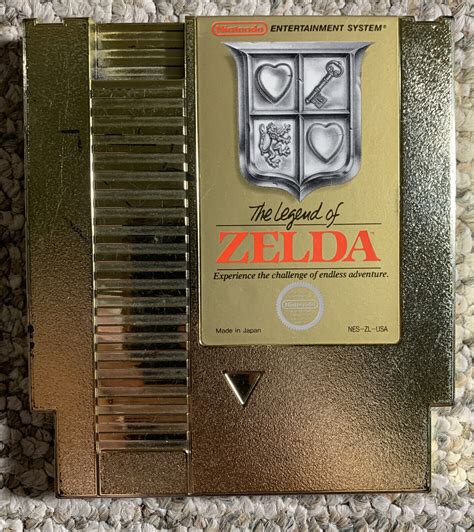 The Legend Of Zelda Nintendo Entertainment System 1987 Nes Gold