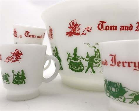 Vintage Tom And Jerry Punch Bowl Set Christmas Punch Bowl Etsy