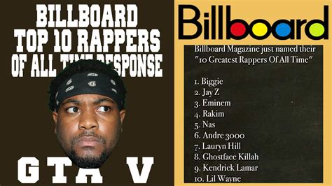 Billboard Top 10 Rappers Of All Time