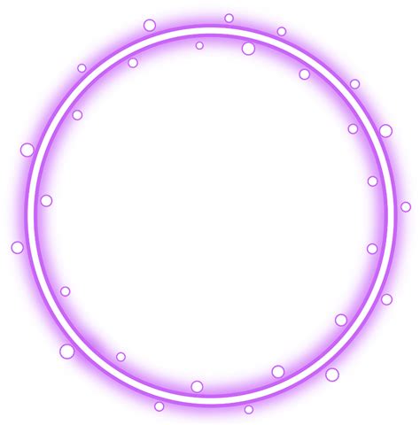 Download Neon Round Purple Freetoedit Circle Frame Border Red