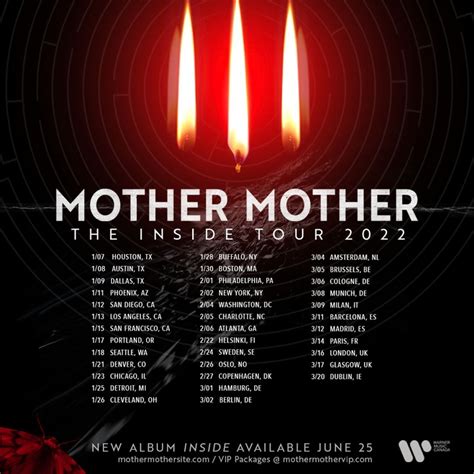 Bandsintown Mother Mother Tickets Paradiso Noord Mar 04 2022
