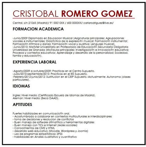 Incluye todos las datos necesarios para tener un buen curriculum joven. Sin Foto | Modelos de curriculum vitae, Curriculum vitae ...
