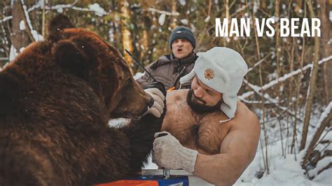 Man Vs Bear Armwrestling Edition Youtube