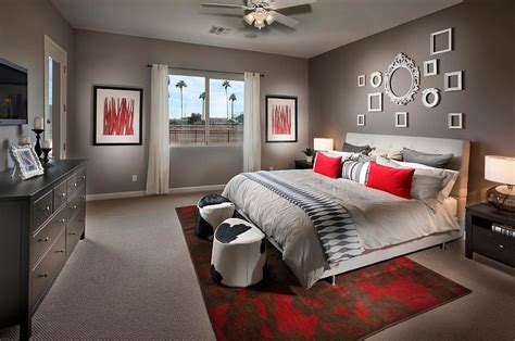 Polished Passion 19 Dashing Bedrooms In Red And Gray