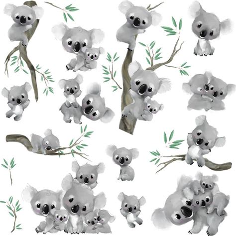 Koala Bears Wall Decals 20 New Koalas Stickers Baby Nursery Decor