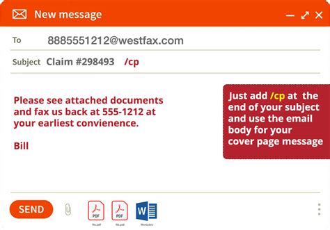 Using Cover Pages In Email To Fax Westfax
