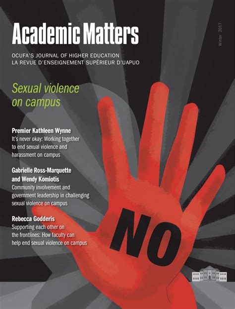 Sexual Violence On Campus Academic Matters