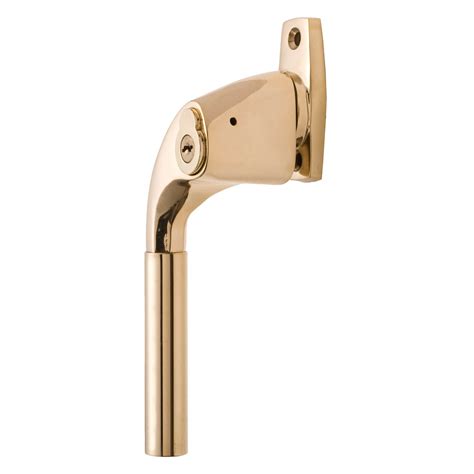 Patio Door Handle 2742 Left With Lock Brass Without Paint 16 Mm