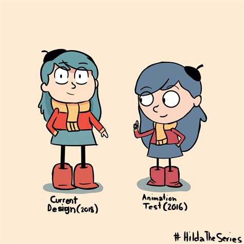 Hilda Design Difference From The 2016 Animation Test To The Current
