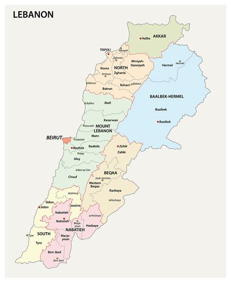 Lebanon Maps And Facts World Atlas