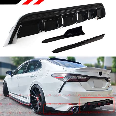 For 18 2020 Toyota Camry Se Xse Gt Style Rear Bumper Diffuser Side