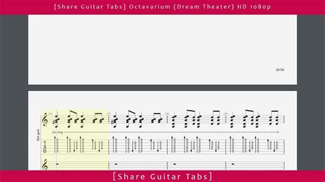 Share Guitar Tabs Octavarium Dream Theater Hd 1080p Youtube