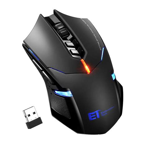 Victsing Wireless Gaming Mouse With Unique Silent Click Black Walmart