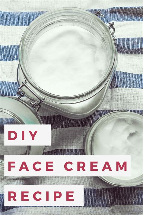 How To Make An Easy Diy Face Cream Diy Face Cream Face Cream Recipe