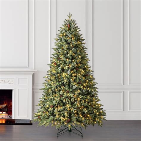 holiday living 7 5 ft hayden pine pre lit artificial christmas tree with led lights at