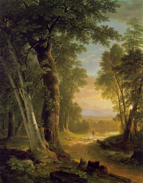The Beeches 1845 Landscape Paintings By Asher B Durand Landscape