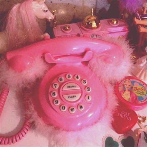 Fluffy Pink Telephone Pink Aesthetic Pastel Pink Aesthetic Pink Photo