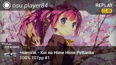 Osu Player84 Namirin Koi No Hime Hime Pettanko Taeyang S Ultra