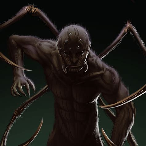 Humanoid Fantasy Spider Art Galuh Karnia458