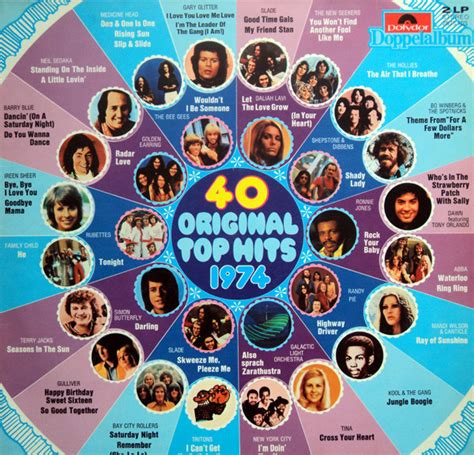 40 Original Top Hits 1974 1974 Vinyl Discogs