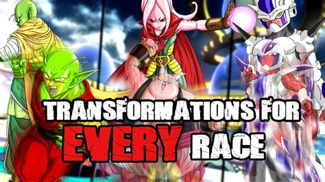 Dragon Ball Xenoverse 2 Transformations For Every Race Youtube