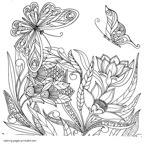 Butterfly Coloring Pictures For Adults Coloring Pages Printablecom