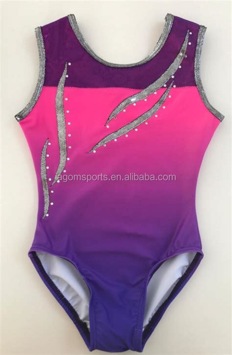 sublimated lycra ombre pink purple girls sleeveless gymnastic leotards buy ombre girls