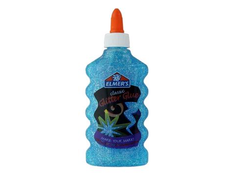 Elmers Liquid Glitter Glue Washable Blue 6 Oz