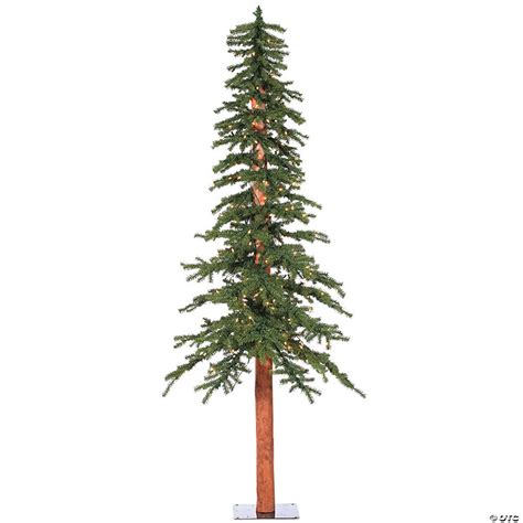 Vickerman 9 Natural Alpine Artificial Christmas Tree Clear