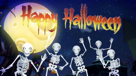 Five Spooky Skeletons Halloween Songs And Kids Music By Little