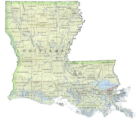 Usa Map Of Louisiana Iucn Water