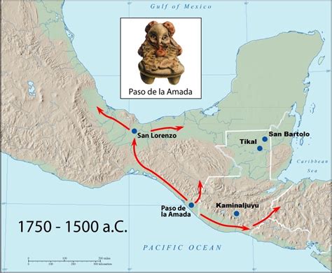 Mayan Empire Maya Map Location
