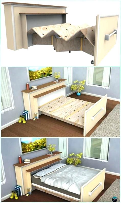 Diy Space Saving Bed Frame Design Free Plans Instructions Space Saver