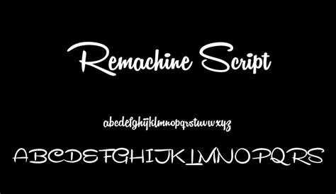 Remachine script personal use font subfamily identification: Remachine Script font - Remachine Script font download
