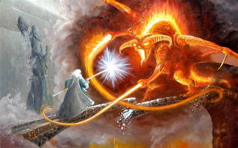 Free Download Balrog Gandalf The Lord Of Rings Mines Moria Abaa
