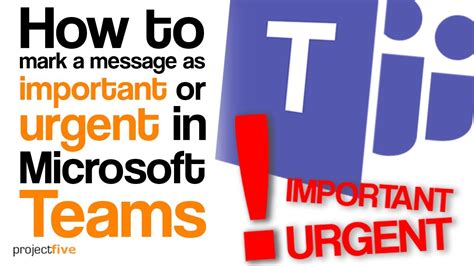 How To Mark A Message As Important Or Urgent In Teams Youtube