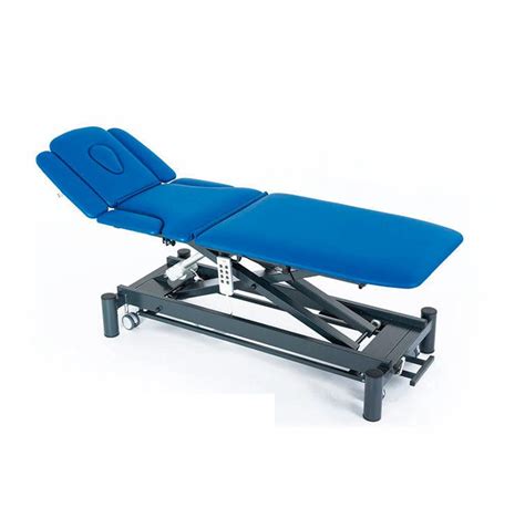 Electric Massage Table Giove7 Fisiotech On Casters With Armrests With Tilting Backrest