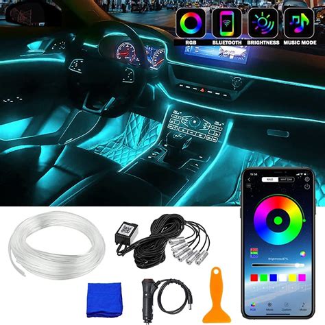 Sheng Ou Led Voiture Interieur Clairage D Ambiance Voiture Clairage