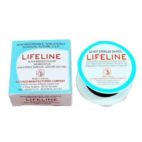 Buy Lifeline Suture Black Braided Silk Dental Equipment Online In