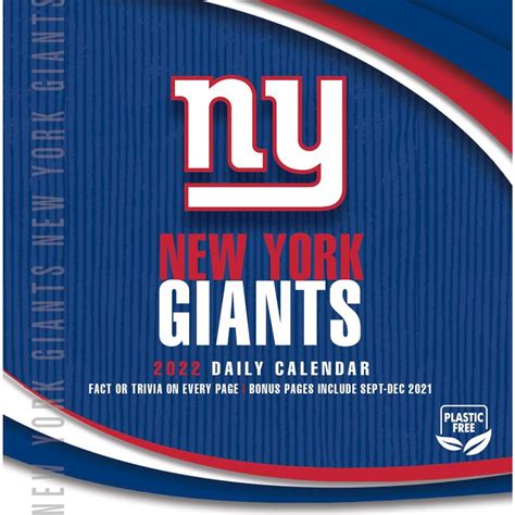 New York Giants Calendars Sports Calendars Com