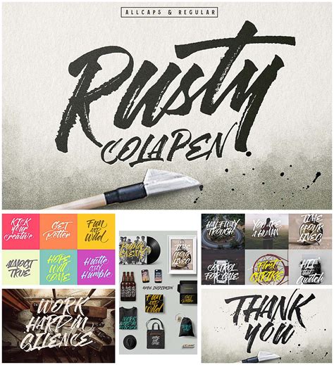 Rusty Cola Pen Brush Font Free Download