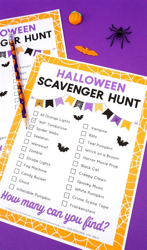 30 Best Design Ideas For Indoor Halloween Scavenger Hunt Clues Home