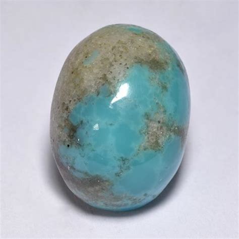 Blue Turquoise 92ct Oval From United States Gemstone