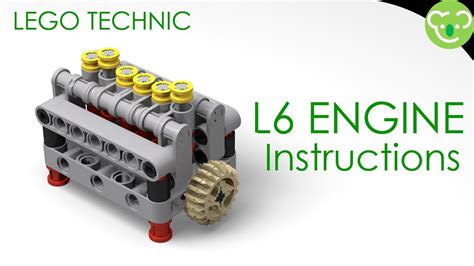 Lego Technic 6 Cylinders Engine Instructions Youtube