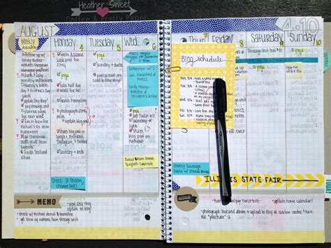 Ifwhen I Move Into A Bigger Notebook I Like This Diy Layout Diy
