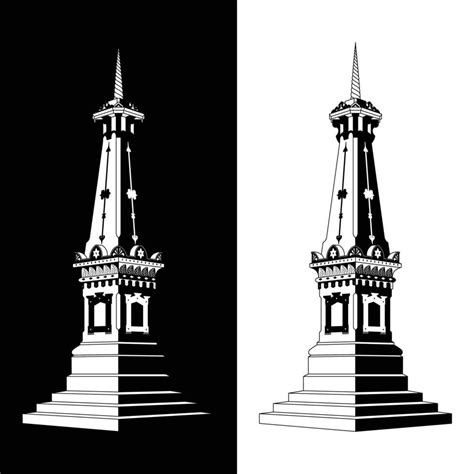 Tugu Yogyakarta Illustration Vector Icon City Vector Icons Vector