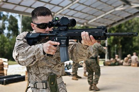 A Deadly Combination The Marines New Heckler And Koch M27 Rifle Can Do
