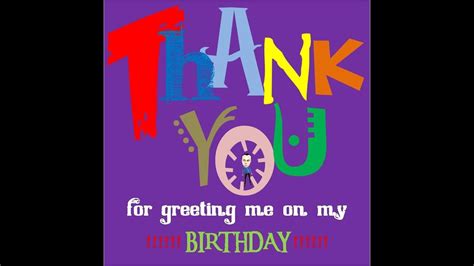 Thank You Speech From Birthday Greetings Quotes Youtube